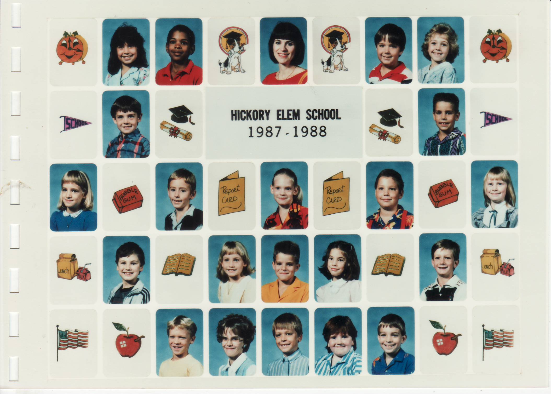 19871988 Hickory Elementary School Photos